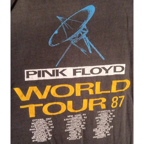 Original Pink Floyd World Tour 1987 Tshirt L - Picture 4 of 9